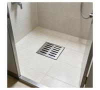 Couverture de tranchée de drainage, grille de vidange de douche carrée pour cour, jardin, allée, anti-encrassement