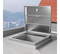 Couverture de trappe de toit robuste en acier inoxydable 304, accès imperméable pour l'inspection du grenier et du pont