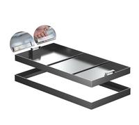 Couverture de trou d'égout invisible en métal robuste pour traitement des eaux usées - Couvre-fosse pour jardin, école, ville et utilisation industrielle - Design résistant aux intempéries