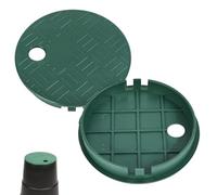 COUVERTURE DE VALVE SPRINKLER 2PCS, couvercle de compteur d'eau rond 6 pouces, arrosage en plastique / couvercle boîte soupape d'irrigation pour jardin, cour pelouse