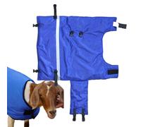 Couverture de veau - Couverture imperméable pour la protection des bétail | Manteau coupe-vent coupe-vent coupe-vent Veste souple et coupe-vent Oxford, manteau chauffant protège-boulon bleu