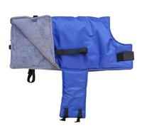 Couverture De Veau Imperméable Et Chaude pour Chèvre avec Bandes Réfléchissantes Et Ruban De Fixation Coupe-Vent 3 Couches Épaisses Manteau De Veau Couverture De Poulain Veste De Veau pour l'hiver