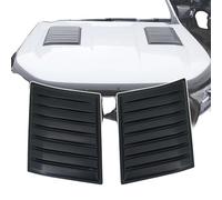 Couverture de ventilation de capot, finition noire mate, installation facile, capot moteur