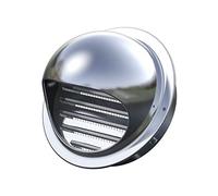 Couverture de ventilation d'extracteur en acier in Argent rond 60-300mm de maille d'écran capot ventilation l'acier inoxydable 304 for la salle bains cuisine(170mm/6.7in)