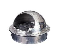 Couverture de Ventilation Grille ronde d'aération d'acier inoxydable 304, volets inclinables couverture sortie d'évent mur rond