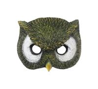 Couverture de visage de - 19x24cm PU Masque de vacances à motif animal de visages de hiboux | Accessoire de Cosplay d'halloween créatif pour adultes, Costume de Festival, accessoires Photo, util