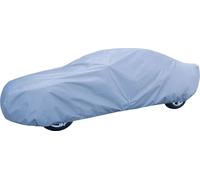 Couverture de voiture garage complet pour limousine imperméable au vent protection UV respirant bâche résistant aux intempéries pour pluie poussière neige et protection solaire coupé argent 430x180x13