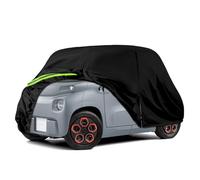 Couverture de Voiture Remplacement pour Citroen Ami/Opel Rocks-e/Electric/Fiat Topolino 2020-2024, Bâche Voiture Garage Complet étanche Garage Complet Bandes Réfléchissantes, Protection Anti-UV