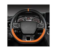 Couverture de Volant de Voiture décorative en Forme de D, pour VW pour Teramont pour Atlas pour t-Cross 2017 - 2021 Housse de Volant(Orange)