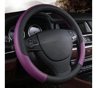 Couverture De Volant De Voiture En Cuir Tressé Sur Le Volant Pour ATLAS Pour VILORAN Pour Golf 7 Accessoires D'intérieur Auto Pratique confortable(Purple)