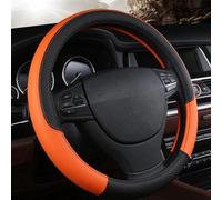 Couverture De Volant De Voiture En Cuir Tressé Sur Le Volant Pour ATLAS Pour VILORAN Pour Golf 7 Accessoires D'intérieur Auto Pratique confortable(Orange)