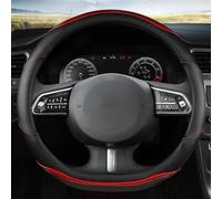 Couverture De Volant De Voiture en Forme De D en Cuir De Fibre De Carbone pour Geely GS 2017-2022 pour Tugella 2020 2021, Accessoires Automobiles(Rosso)