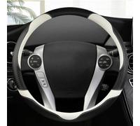 Couverture De Volant De Voiture en Forme De O Accessoires De Couverture De Roue Intérieure pour Prius 30 20 pour Prius V pour Prius C pour Prime(Wit)