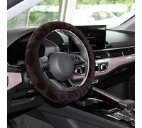 Couverture De Volant Floue, Protecteur De Volant, 15 ""Couverture Antidérapante De Volant De Voiture, Accessoires De Volant De Décoration De Voiture Universel Pour (Café)[Auto5132568]