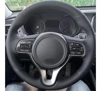 Couverture De Volant Voiture en Cuir Microfibre Perforé Tresse À La Main pour Kia pour Sportage 4 KX5 K5 pour Optima(Blue Thread3)