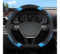 Couverture De Volant Voiture en Forme D Accessoires Intérieur pour Golf 4 5 6 pour Beetle pour Touran B5(Blu)