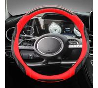 Couverture De Volant Voiture en Forme O Accessoires Roue Intérieure pour Tucson pour NX4 pour Elantra pour Sonata 10th(Rosso)