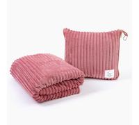 Couverture de voyage de qualité supérieure - XL 127 x 177,8 cm | Ensemble couverture et oreiller de voyage 2 en 1 | Couverture de voyage compacte avec sac | Couverture chaude indispensable pour le