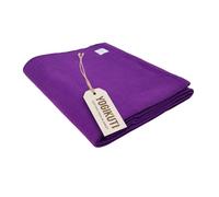 Couverture de Yoga 100% Coton tissé à la Main, Couverture pour Yoga réparateur, Couverture de Yoga Pune Iyengar, Couverture colorée Yogikuti (Violet)