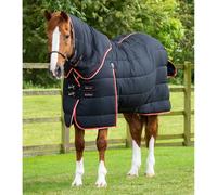 Couverture d'écurie pour cheval avec couvre-cou Premier Equine Stable Buster 450 g Noir 221 cm