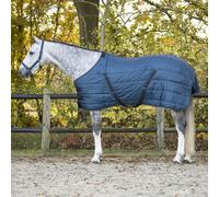 Couverture d'écurie pour cheval QHP Start Collection 200g Bleu 145 cm (Longueur totale: 195 cm)