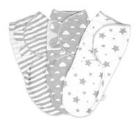 Couverture D'emmaillotage Ajustable En Coton Bio Pour Nouveau-Nés - Facile À Utiliser, Sommeil Amélioré, Cadeau Idéal Pour Une Baby Shower