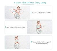 Couverture D'emmaillotage en Coton Doux pour bébé, Motif d'animaux Mignons, Couvertures de Lit de Chambre d'enfant pour Nouveau-né, Hérisson, éléphant, Ours Polaire, Lot de 2 (0-7 Mois)