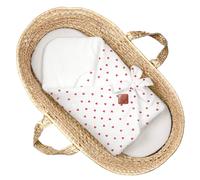 Couverture D'emmaillotage En Gaze De Coton Lovio Rouge TU
