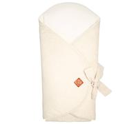 Couverture d'emmaillotage évolutive en lin beige TU