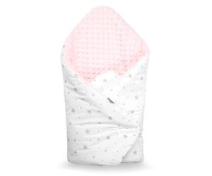 Couverture d'emmaillotage minky stella rose TU