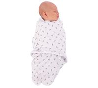 Bo Jungle - Couverture D emmaillotage Plumes Grises Petit