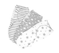 Couverture d'emmaillotage pour bébé 3 pièces en coton réglable pour bébé, sac de couchage respirant pour nouveau-né pour bébés filles et garçons, enveloppes de sommeil douces pour la nuit