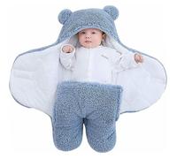 Couverture D'Emmaillotage pour Bébé Unisexe Sac de Couchage Nid d'ange Puériculture Gigoteuse Emmaillotage à Capuche