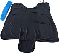 Couverture D'éQuitation pour Concours Hippique, Couverture d'hiver Respirante pour Chevaux, IdéAle pour RafraîChir AprèS L'Effort(Black,72In)