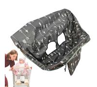 Couverture des chariots de magasinage pour - Protection en place douce avec ceinture, couvercle pour les tout-petits carillon | Protection complète dans les affaires, siège d'auto de magasinag
