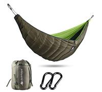 Couverture Dessous de Hamac Camping, Couverture de Couette de Camping, Hammock Underquilt, Tapis de Hamacs en Coton, Chaud, Ultra-léger, Coupe-Vent, Garder au Chaud (1 Personne Hamacs)