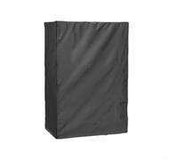 Couverture d'étagère métallique Housse de protection anti-poussière Oxford avec boucles en nylon étanche pour étagères en métal garage sous-sol cuisine entrepôt noir 91 x 46 x 183 cm (36 x 18 x 62
