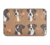 Couverture d'été pour chiens Boxer - Marron - Auto-rafraîchissant - 96,5 x 58,4 cm - Tapis de refroidissement d'extérieur pour chaton endormi - Manta rafraîchissante para perro - Taille M