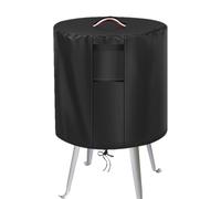 Couverture d'extérieur, couvercle de brasero - Abri de poêle imperméable rond en tissu Oxford | Housse de protection pour brasero de patio extérieur, bouclier résistant à la décoloration, access
