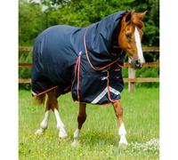 Couverture d'extérieur imperméable pour cheval avec couvre-cou Premier Equine Buster 100 g Bleu 191 cm