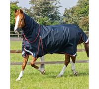 Couverture d'extérieur imperméable pour cheval avec couvre-cou Premier Equine Buster 150 g Bleu 183 cm