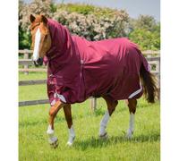 Couverture d'extérieur imperméable pour cheval avec couvre-cou Premier Equine Buster Storm Classic 90 g Rouge 152 cm