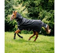 Couverture d'extérieur imperméable pour cheval Horseware Rambo 1680D Plus Turnout VL 450g Noir 115 cm