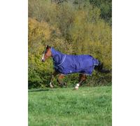 Couverture d'extérieur pour cheval avec cache cou Bucas Atlantic Exclusive Bleu 165 cm