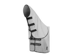 Couverture d'extérieur pour cheval avec col amovible et protection UV Horze Paso Fino Gris 155 cm