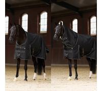 Couverture d'extérieur pour cheval avec couvre-cou amovible Imperial Riding Basic 300g Noir 185 cm