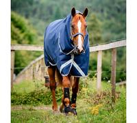 Couverture d'extérieur pour cheval avec couvre-cou Horseware Amigo 1200D Plus Turnout 250g Bleu 130 cm