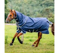 Couverture d'extérieur pour cheval avec couvre-cou Horseware Amigo 1200D Plus Turnout 50g + 100g + 200g Bleu 155 cm