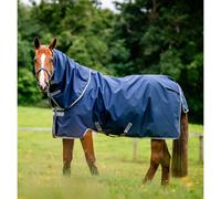 Couverture d'extérieur pour cheval avec couvre-cou Horseware Amigo Ripstop 900D Plus Turnout 100g Bleu 155 cm
