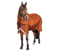 Couverture d'extérieur pour cheval avec couvre-cou Premier Equine Stratus 600D Series 200g Orange 198 cm
